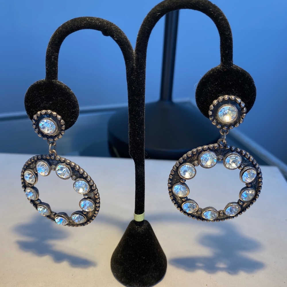 Zirconia Hoop Earring